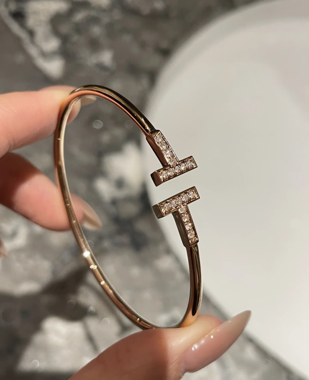 Tiffany & Co. T-Logo Bangle Bracelet